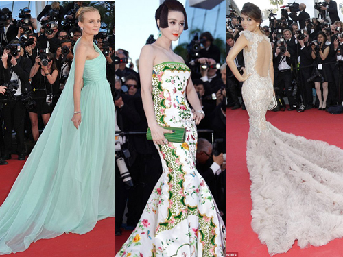 Sao diện đầm “độc” lên thảm đỏ Cannes