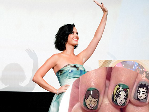 Katy Perry lấy lòng “fan” Nhật bằng móng tay
