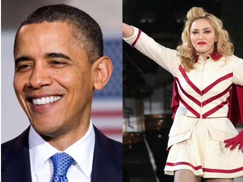 Madonna bị cáo buộc mỉa mai Tổng thống Obama