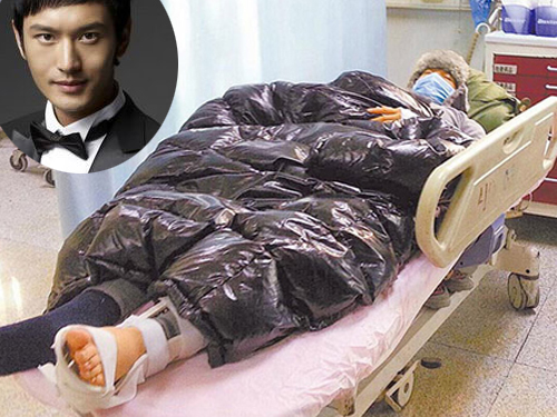 Huỳnh Hiểu Minh lên bàn mổ sau tai nạn phim trường