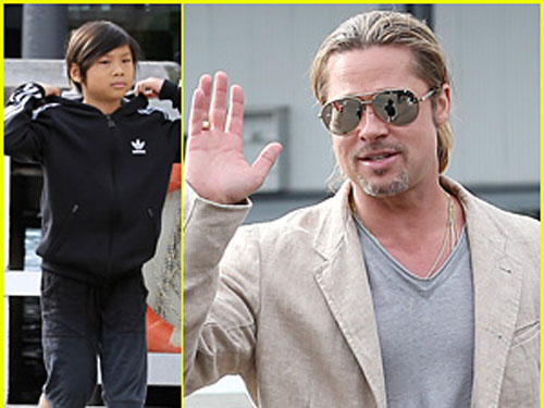 Brad Pitt đưa Pax Thiên đi chơi du thuyền