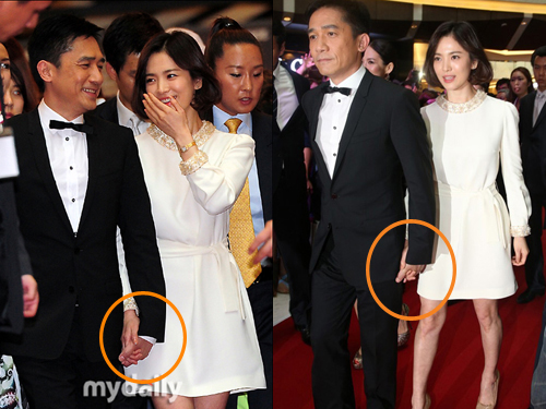 Lương Triều Vỹ-Song Hye Kyo “tay trong tay” trên thảm đỏ