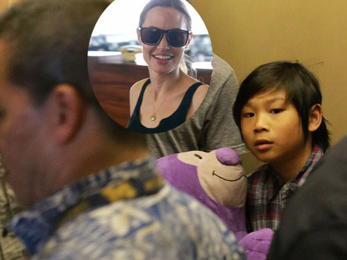 Pax Thiên đến Hawaii cùng Angelina và Maddox