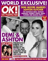 Ảnh cưới của Demi Moore - Ashotn Kutcher đã xuất hiện