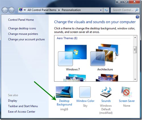 Cách đổi hình nền máy tính cho máy tính