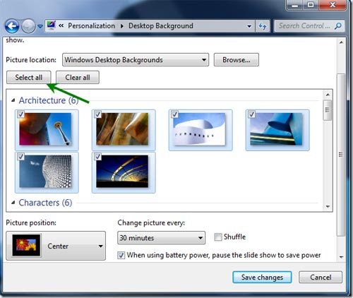 Tự động thay đổi hình nền Desktop trong Windows 7  Báo Dân trí