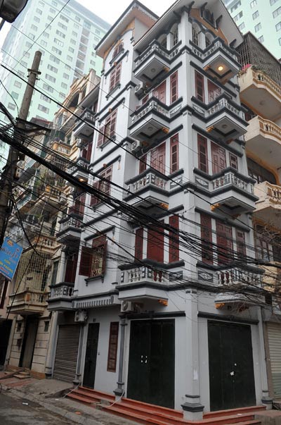sập nhà 5 tầng ở Hà Nội
