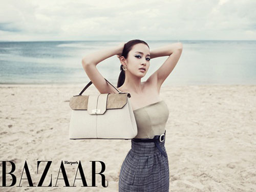 Kim Tae Hee quyến rũ trên Harper's Bazaar