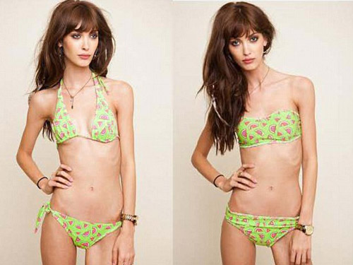 Sốc với thân hình “cò hương” của siêu mẫu 21 tuổi