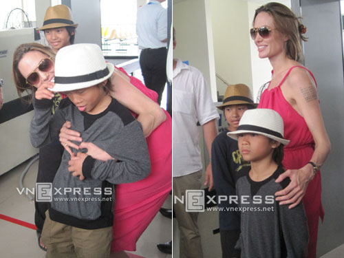 Angelina cùng Pax Thiên tạm biệt Côn Đảo