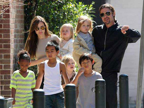 Con nuôi và con ruột của Brangelina