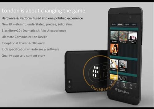 Rò rỉ điện thoại thông minh BlackBerry 10 của RIM