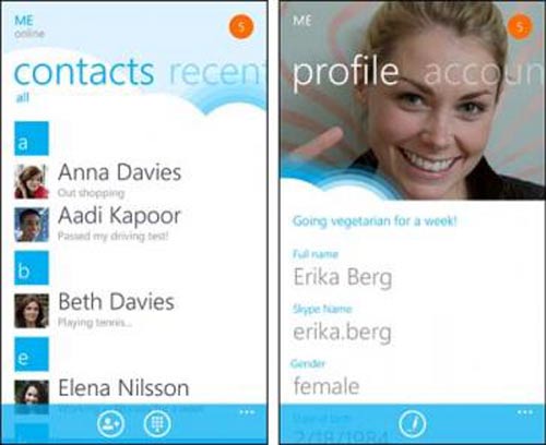 Skype 1.0 chính thức cho Windows Phone