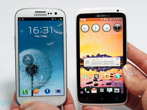 Galaxy S III với các đối thủ 4S, One X, Lumia 900