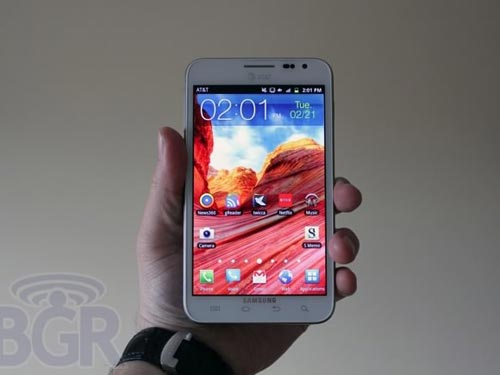 Galaxy Note II sẽ có màn hình 5.5 inch?