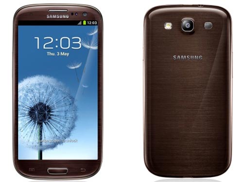 Galaxy S III có thêm 3 màu đen, nâu và xám