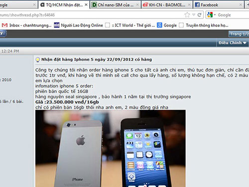 Loạn giá iPhone 5