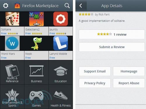 Lộ diện kho ứng dụng Firefox OS Marketplace