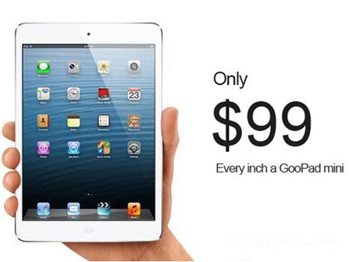 iPad Mini "nhái" xuất hiện chỉ trong 24 giờ với giá 99 USD