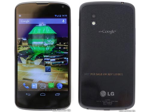 LG xác nhận Nexus 4 ra mắt vào ngày 29-10, phát hành vào tháng 11