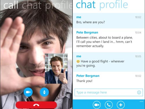 Skype mới dành cho Windows Phone 8