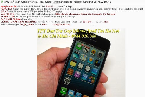 Rao bán iPhone 5 trả góp giá "cắt cổ"