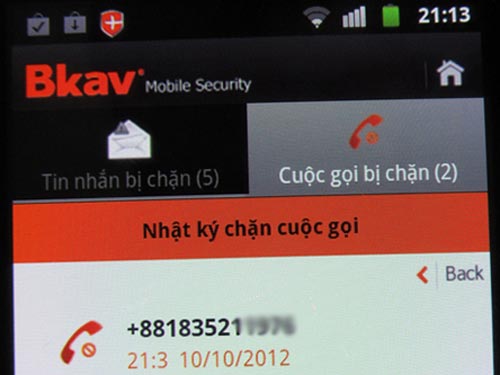 Bkav chặn được cuộc gọi lừa đảo từ số điện thoại "lạ"