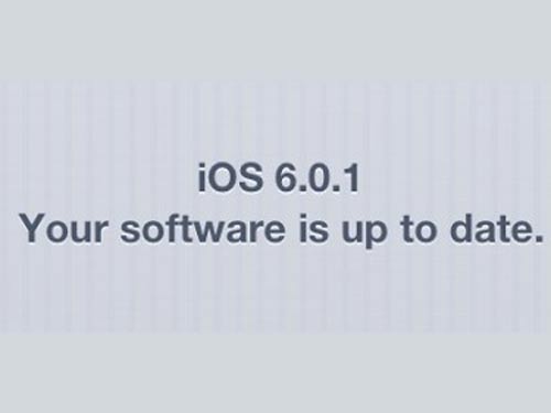 Apple phát hành iOS 6.0.1