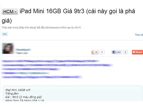 iPad Mini nhanh chóng "hạ nhiệt" tại Việt Nam