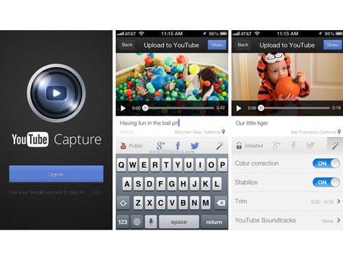 YouTube Capture cho iPhone và iPod touch