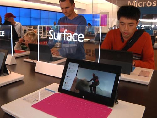 Doanh số Surface RT không cao, Microsoft mở rộng cửa hàng bán lẻ