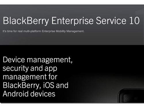 RIM ra mắt BlackBerry Enterprise Service 10