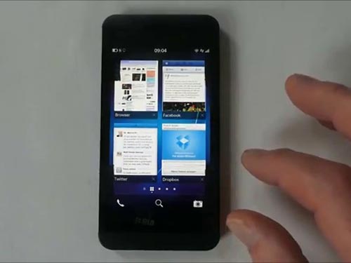 BlackBerry Z10 xuất hiện rõ nét trong đoạn video HD