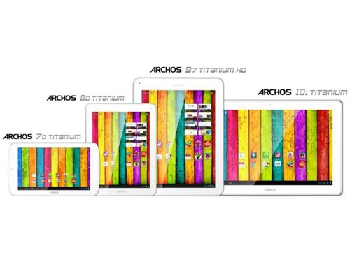 Archos công bố dòng tablet Titanium và Platinum