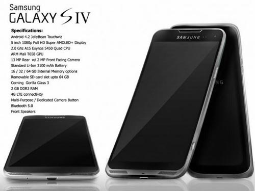 Lên kệ tháng 4, Galaxy S4 xuất hiện ảnh báo chí