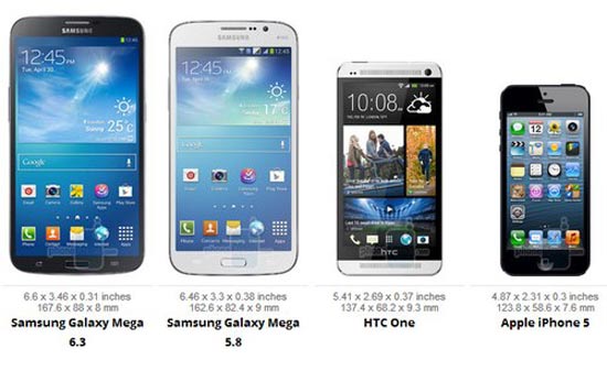 Bộ đôi Galaxy Mega "đọ" dáng