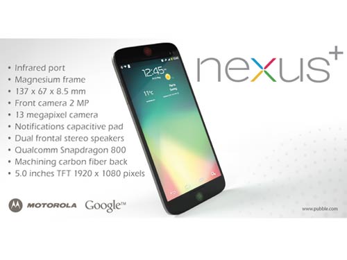 Motorola Nexus+ trên "bộ áo" mới