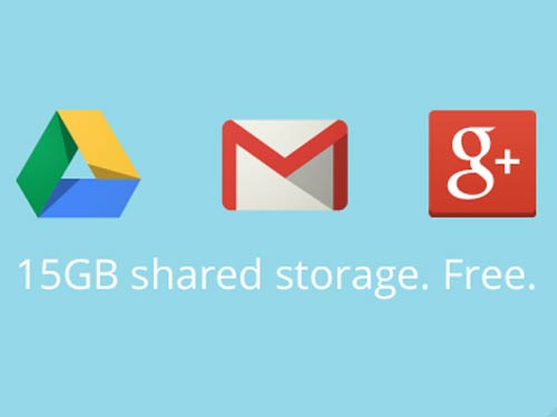 Google hợp nhất dịch vụ lưu trữ đám mây lên 15GB