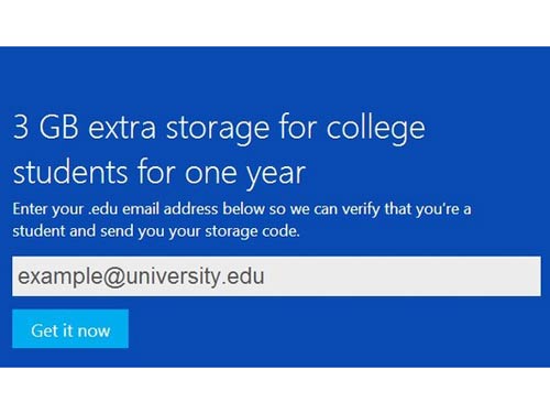 Microsoft tặng 3GB miễn phí trên SkyDrive