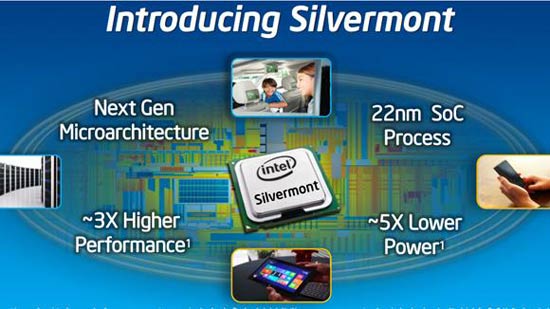 Intel tung thế hệ chíp di động Silvermont 22nm