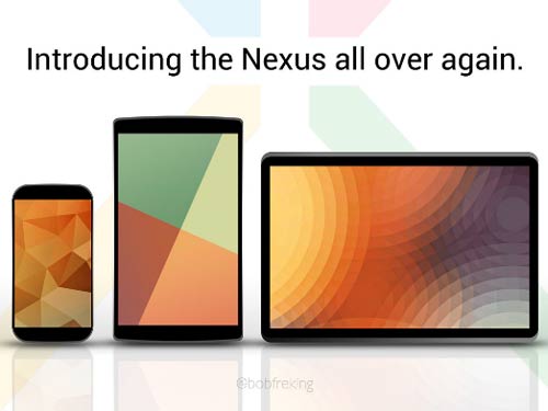 Ý tưởng thiết kế Nexus 5, Nexus 8 và Nexus 11