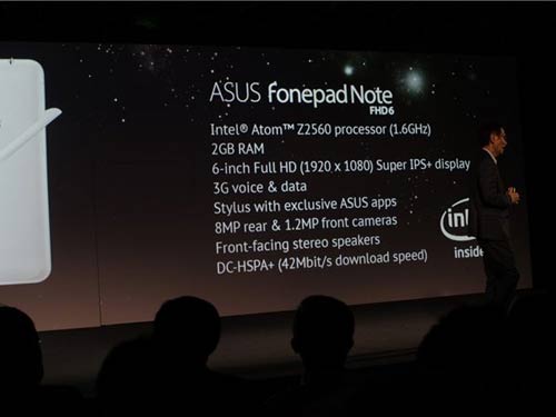 ASUS FonePad Note, 6-inch, dùng chíp Intel Atom