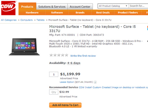 Microsoft bán Surface Pro 256 GB