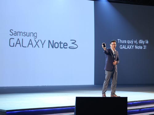 Bộ đôi Galaxy Note 3 và Gear ra mắt tại Việt Nam