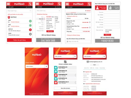 Tra cứu tên miền trên di động