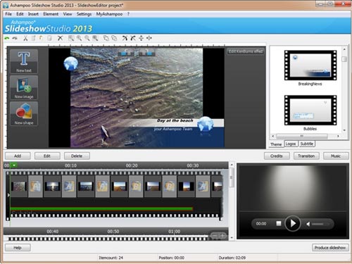 Miễn phí bản quyền Slideshow Studio 2013