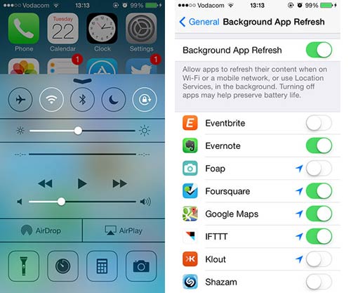 Những thủ thuật giúp tiết kiệm pin cho iOS 7