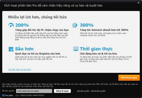 Tăng hiệu suất Windows với Advanced SystemCare
