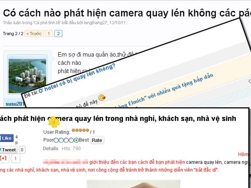 Vào nhà nghỉ bị quay lén, dân chơi hoảng sợ đối phó