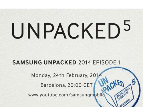 Sự kiện Unpacked tại MWC sẽ ra mắt Galaxy S5